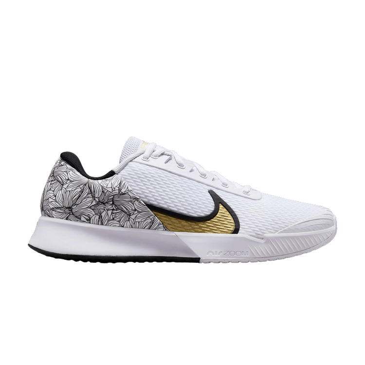 NikeCourt Air Zoom Vapor Pro 2 'Magnolia' — White/Black/Metallic Gold
