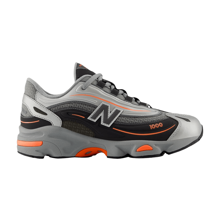 New Balance 1000 Big Kid 'Silver Metallic Tangerine Heat' — Silver Metallic/Tangerine Heat