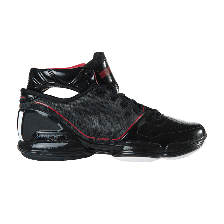 Adidas Adizero Rose 'Black' — Black/Running White/University Red