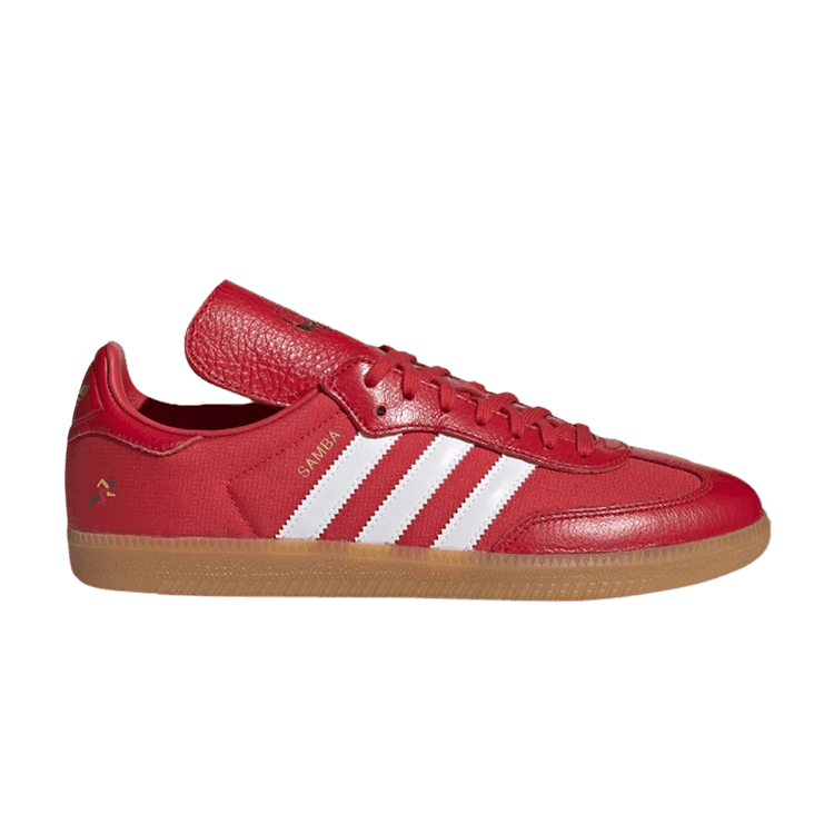 Oyster Holdings x adidas Samba OG 'Red' — Red/White/Gold Metallic