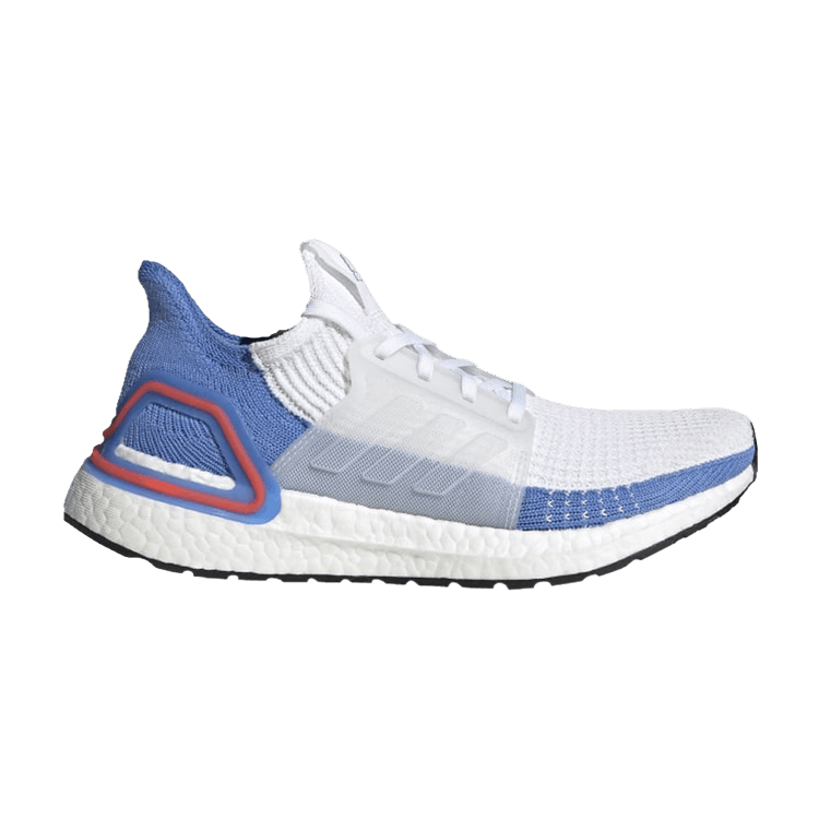 Adidas Wmns UltraBoost 19 'White Real Blue' — Cloud White/Cloud White/Real Blue