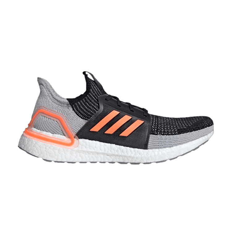 Adidas UltraBoost 19 'Core Black Solar Orange' Sample — Core Black/Solar Orange/Glow Blue