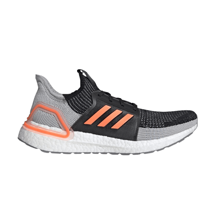 Adidas UltraBoost 19 'Core Black Solar Orange' — Core Black/Solar Orange/Glow Blue