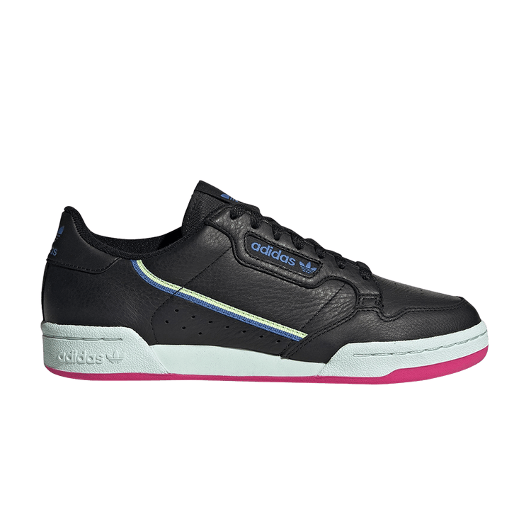 Adidas Wmns Continental 80 'Black Blue Yellow' — Core Black/Hi-Res Yellow/True Blue