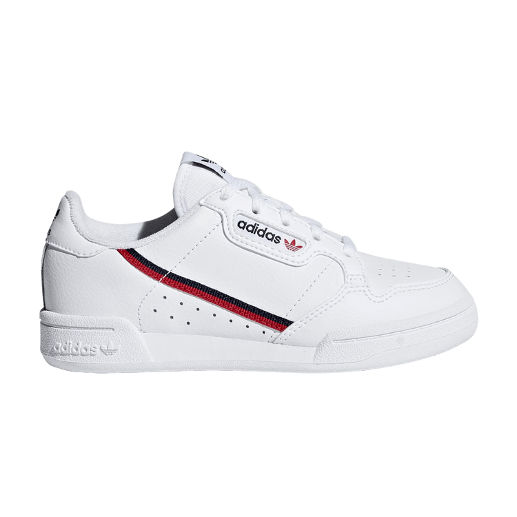 adidas Continental 80 J 'White Navy Scarlet' — Cloud White/Scarlet/Collegiate Navy