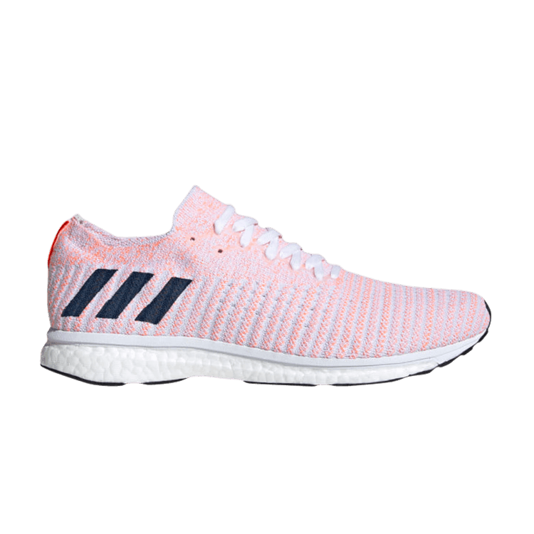 Adidas Adizero Prime LTD 'White Solar Orange' — Cloud White/Collegiate Navy/Solar Orange