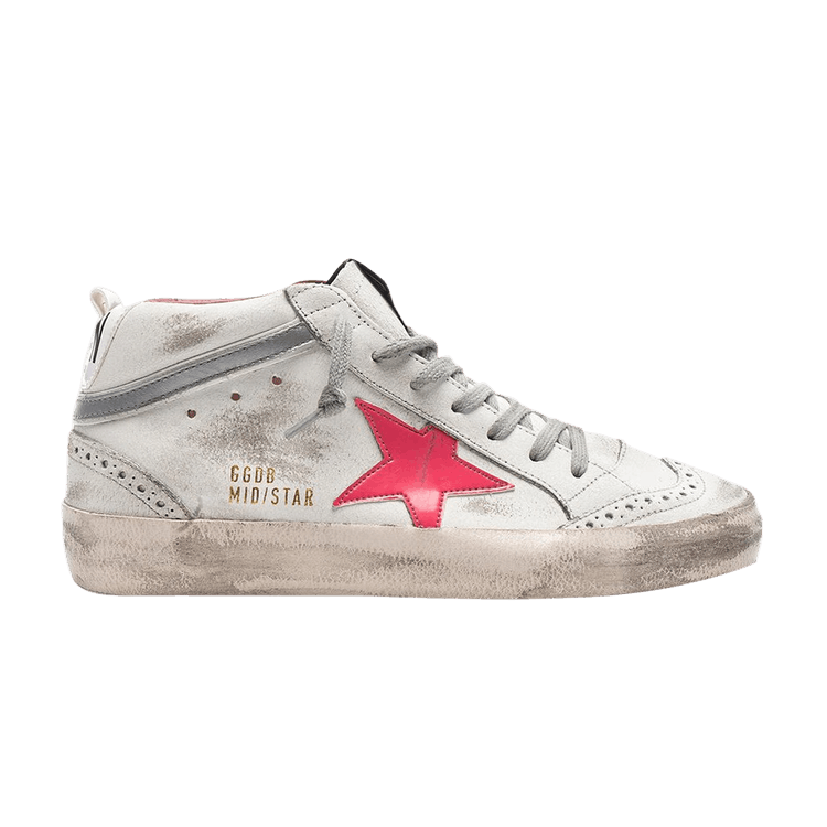 Golden Goose Mid Star 'White Pink Patent' — White/Patent Pink