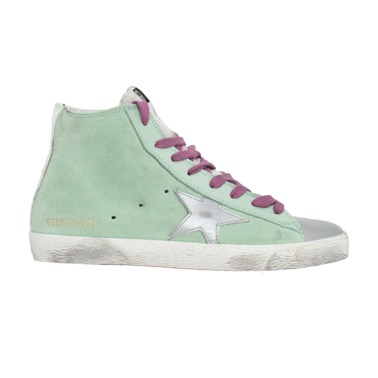Golden Goose Wmns Francy Donna High 'Mint Silver Star' — Mint/Silver