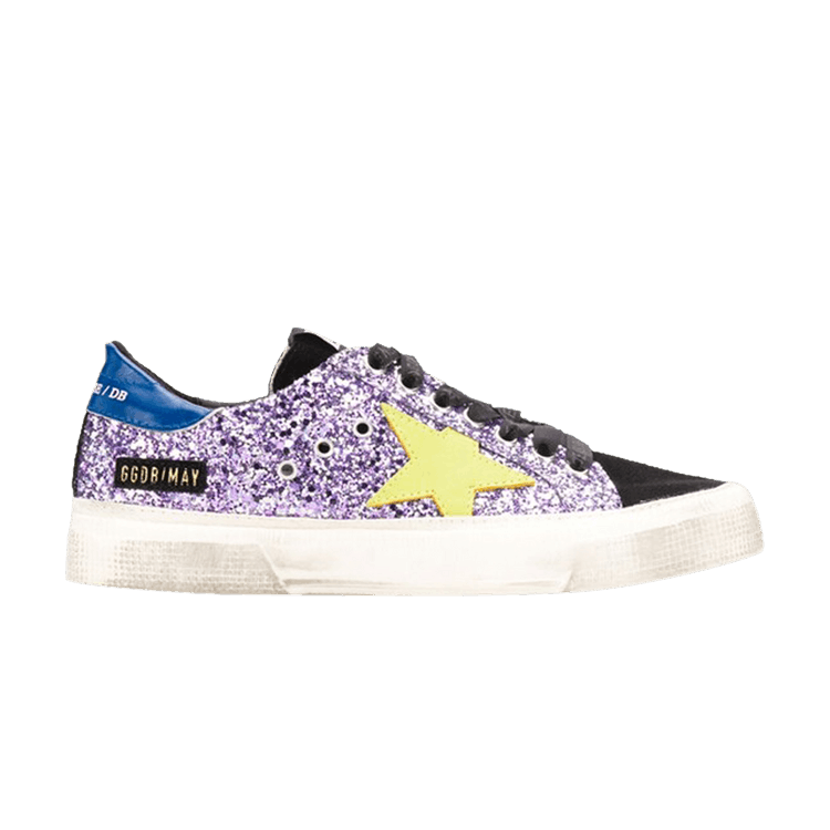 Golden Goose Wmns May 'Purple Glitter' — Purple/Black/Yellow/Blue