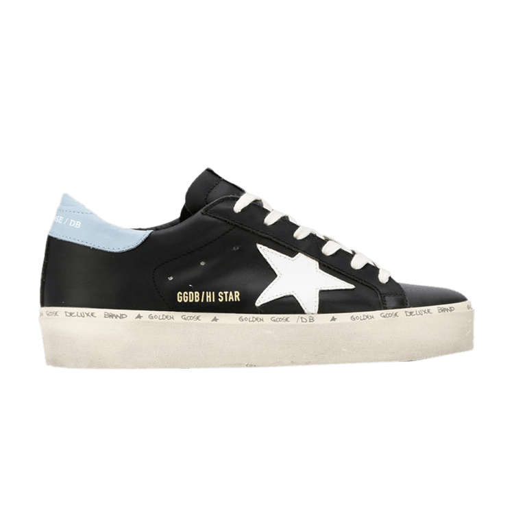 Golden Goose Wmns Hi Star 'Black' — Black/White