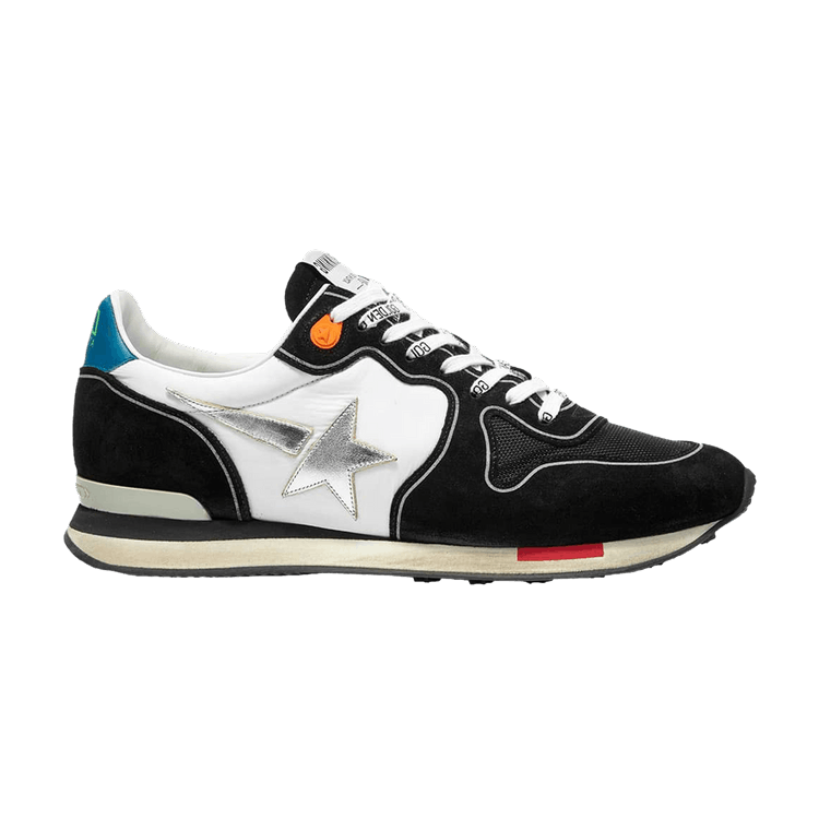 Golden Goose Running Sole 'Black White Silver' — Black/White/Silver