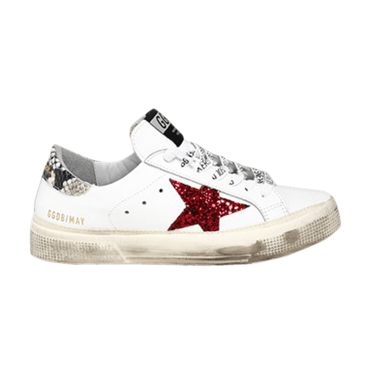 Golden Goose Wmns May 'White Red' — White/Red
