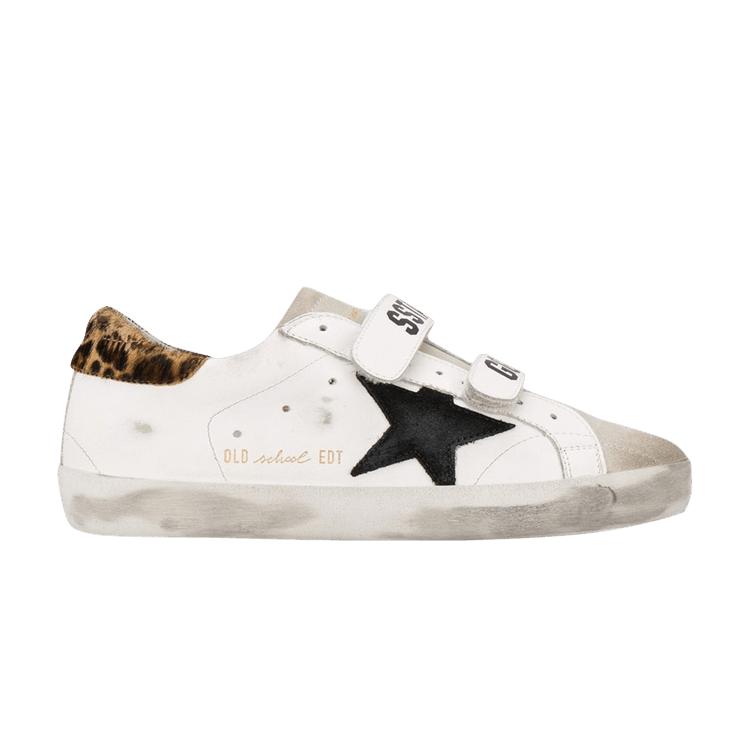 Golden Goose Wmns Old School 'White Leopard' — White/Leopard Pony