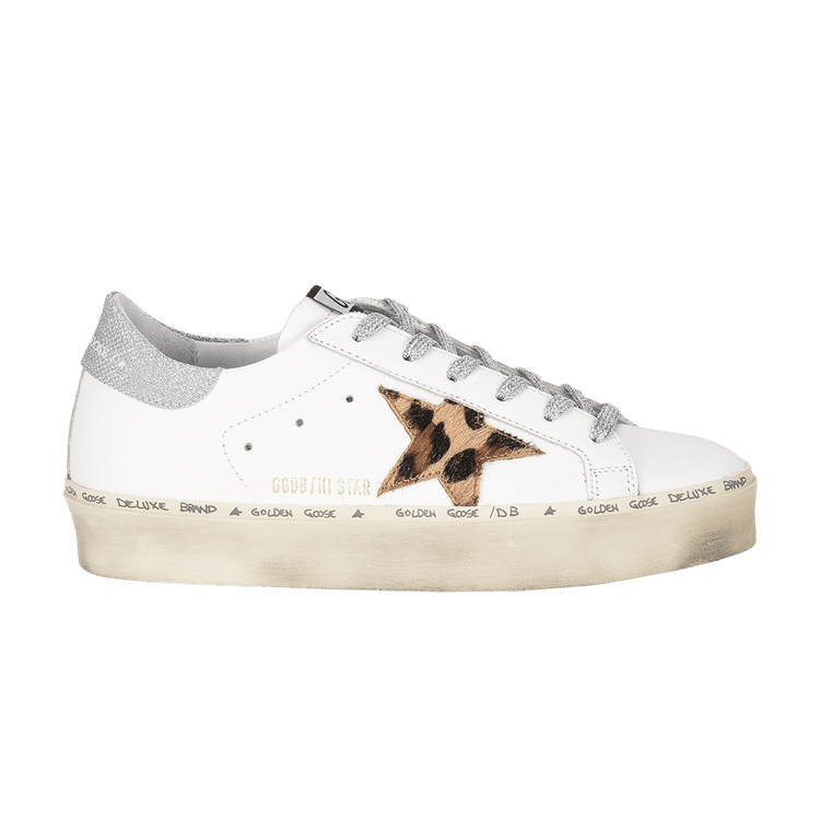 Golden Goose Wmns Hi Star 'White Leopard' — White/Leopard