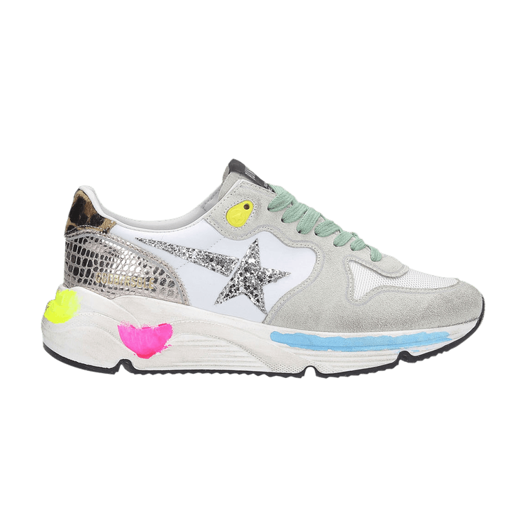 Golden Goose Wmns Running Sole 'Multi Animal Print' — Ice/Gold
