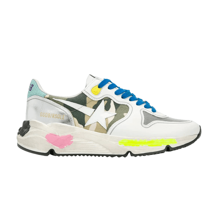 Golden Goose Wmns Running Sole 'Multi-Color Camo' — White/Camo/Multi-Color