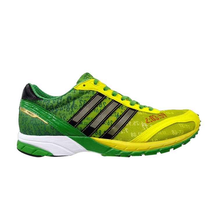 Adidas Adizero Adios 'Brazil' — Real Green S11/Neon Yellow S09/Metallic Silver