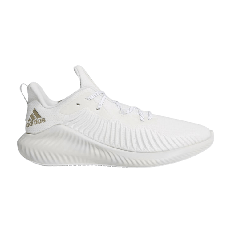 Adidas Alphabounce+ Run EM 'Crystal White' — Crystal White/Team College Purple/Grey