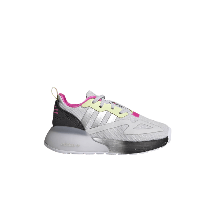 NASA x adidas ZX 2K Infant 'Dash Grey Silver' — Dash Grey/Silver Metallic/Yellow Tint