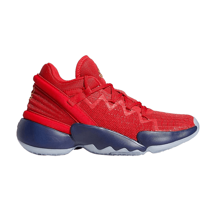Adidas D.O.N. Issue #2 Big Kid 'Journey' — Scarlet/Team Navy/Gold Metallic