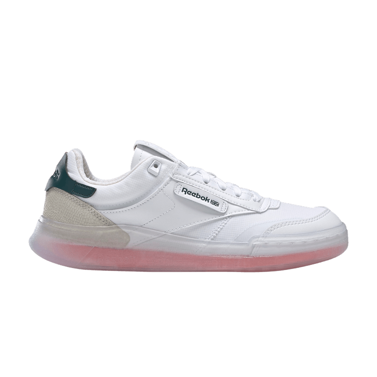 Reebok Wmns Club C Legacy 'White Twisted Coral' — White/Twisted Coral/Forest Green