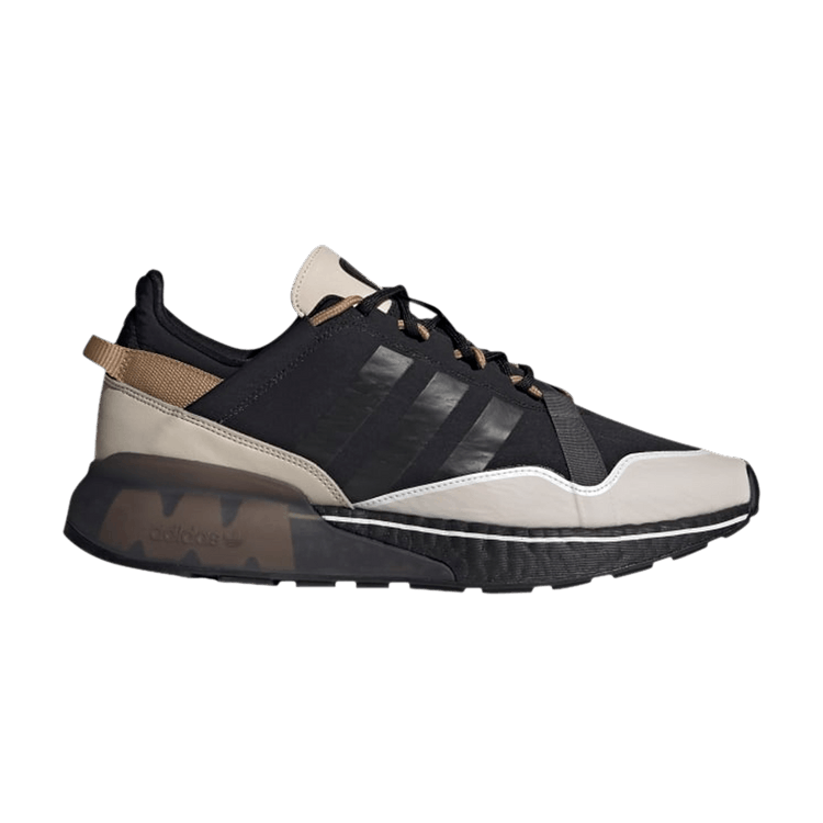 Adidas ZX 2K Boost Pure 'Black Cardboard' — Core Black/Bliss/Cardboard