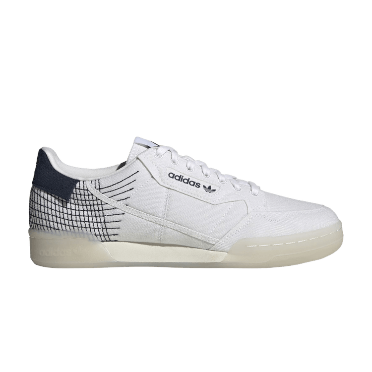 Adidas Continental 80 Primeblue 'White Collegiate Navy' — Chalk White/Cloud White/Collegiate Navy