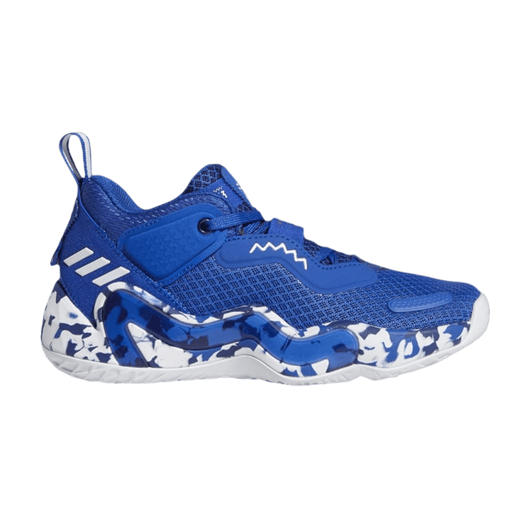 Adidas D.O.N. Issue #3 Big Kid 'Paint Smudge - Royal Blue' — Royal Blue/Cloud White/Victory Blue