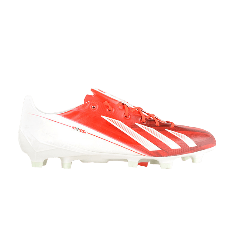 Adidas Messi Adizero F50 TRX FG 'White Red' — Running White/Running White/Running White