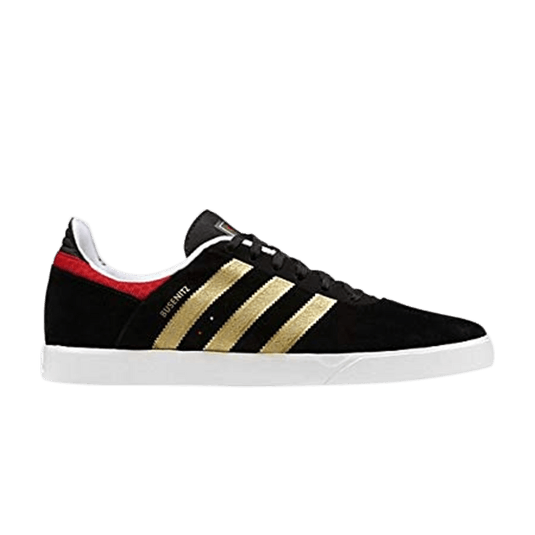 Adidas Busenitz ADV — Black/Metallic Gold/University Red