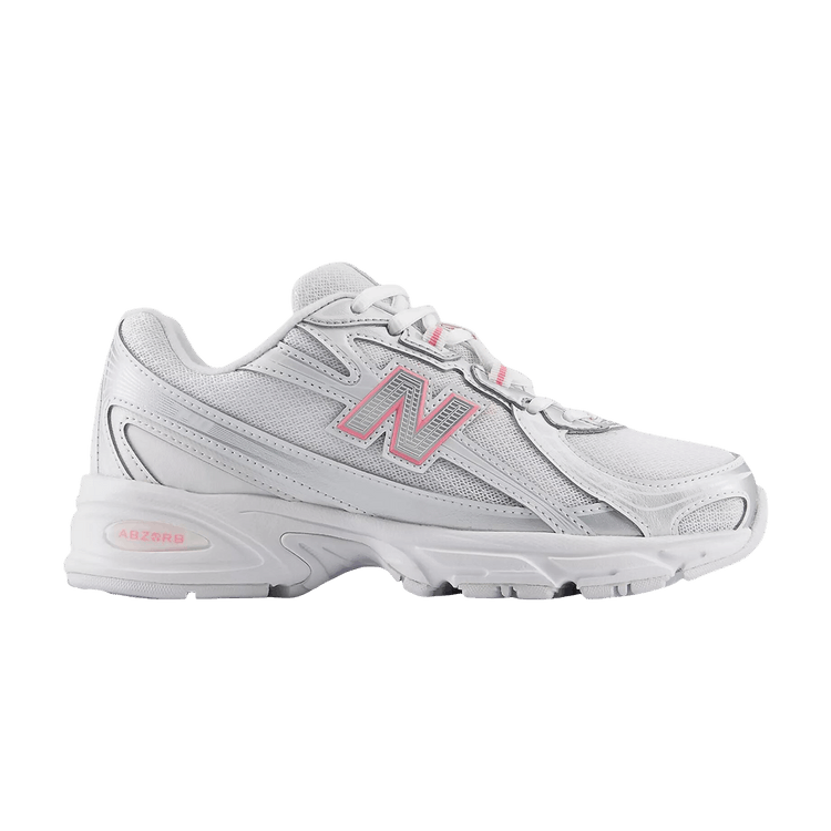 New Balance 740 Lace Big Kid 'Silver Metallic' — SILVER METALLIC / SIGNAL PINK