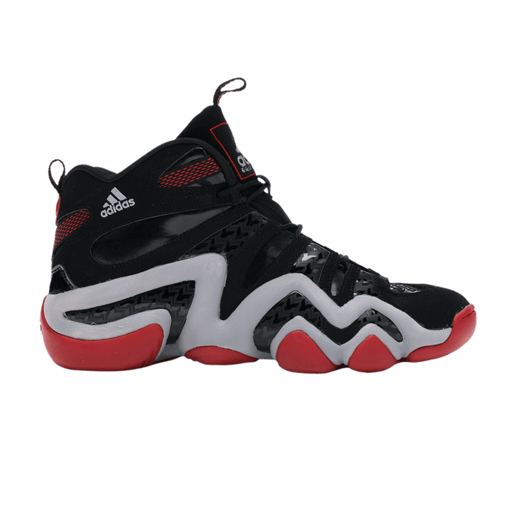 Adidas Crazy 8 'Black Light Scarlet' — Black/Black/Light Scarlet