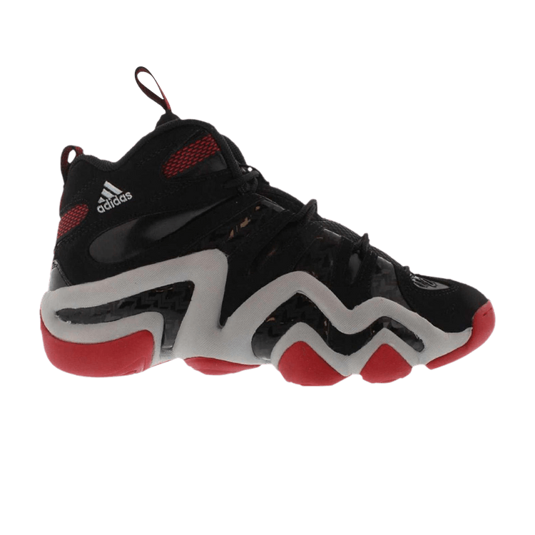Adidas Crazy 8 J 'Black Light Scarlet' — Black/Black/Light Scarlet