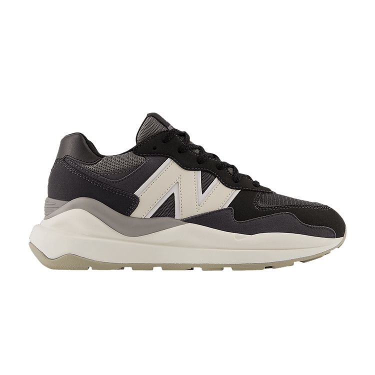 New Balance 57/40 Big Kid Wide 'Black Moonbeam' — Black/Moonbeam