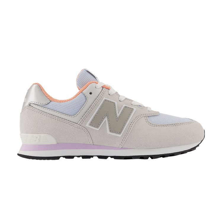 New Balance 574 Big Kid 'Summer Fog Cyber Lilac' — Summer Fog/Starlight/Cyber Lilac