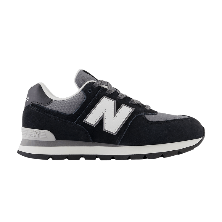 New Balance 574 Big Kid 'Black White' — Black/White