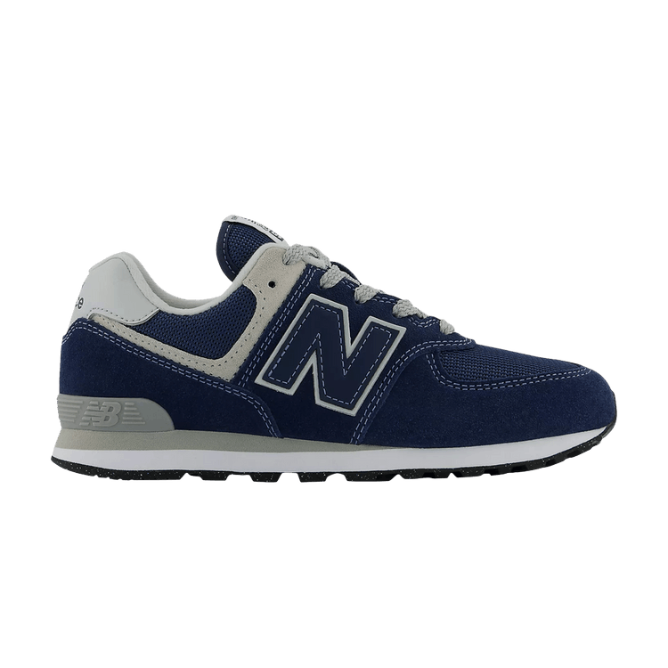 New Balance 574 Big Kid Wide 'Core Pack - Navy' — Navy/White