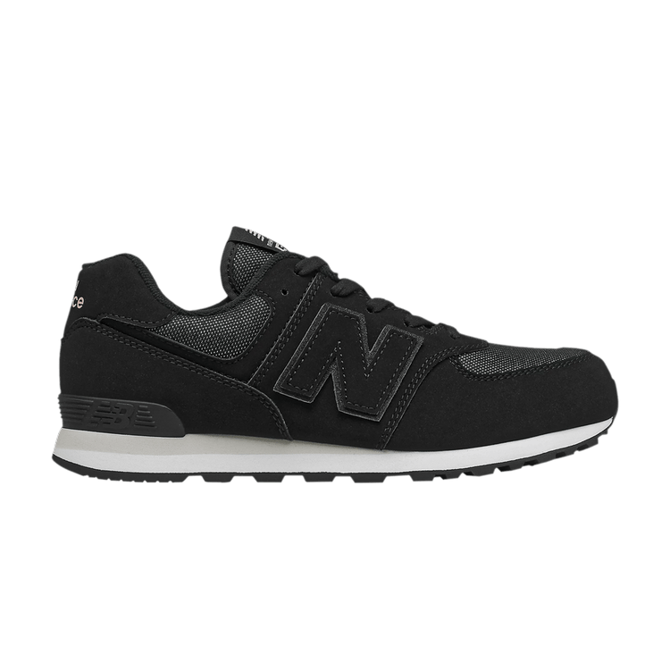 New Balance 574 Big Kid 'Fashion Metallic - Black' — Black/Cloud Pink