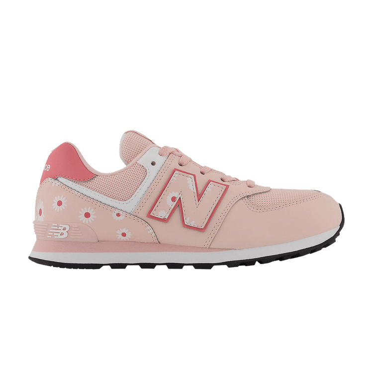 New Balance 574 Big Kid 'Floral - Pink Haze' — Pink Haze/Desert Pink