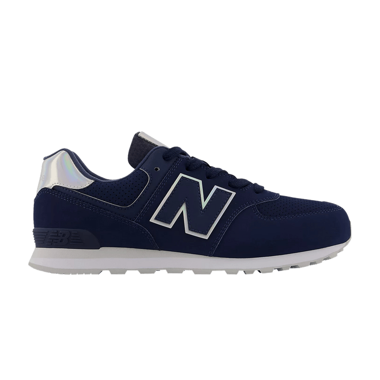 New Balance 574 Big Kid 'Natural Indigo' — Natural Indigo/White