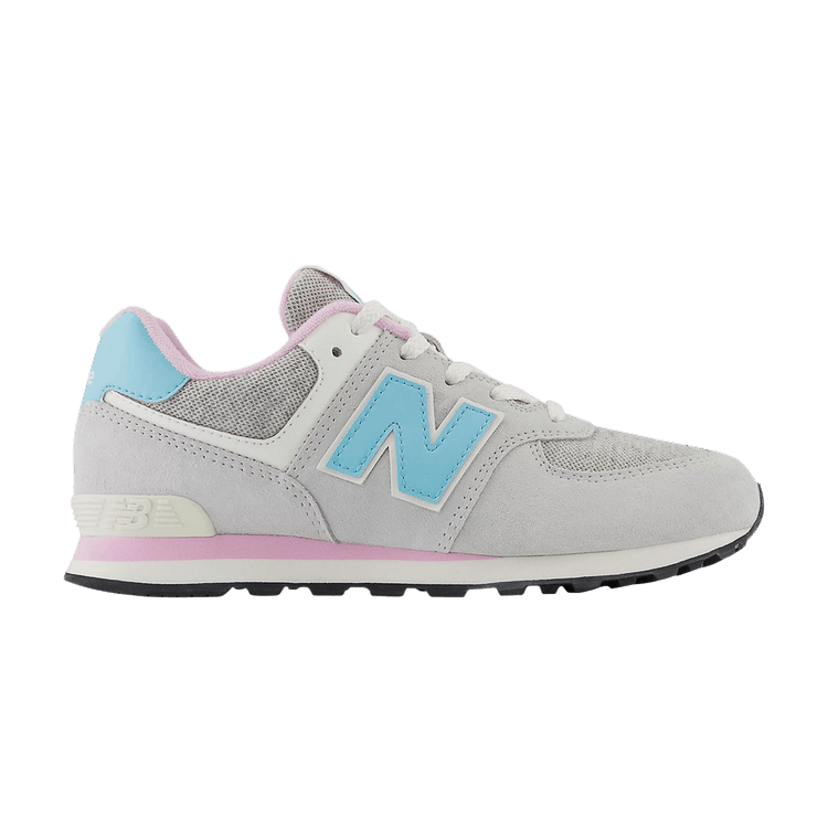 New Balance 574 Big Kid 'Brighton Grey Aqua' — Brighton Grey/Summer Aqua/Lilac Cloud