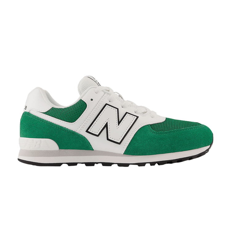 New Balance 574 Big Kid 'Classic Pine White' — Classic Pine/White/Black