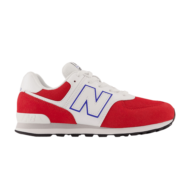 New Balance 574 Big Kid Wide 'Team Red White' — Team Red/White/Bright Lapis