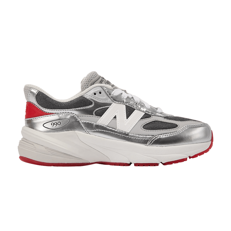 New Balance 990v6 Big Kid 'Tinsel' DTLR Exclusive — Silver