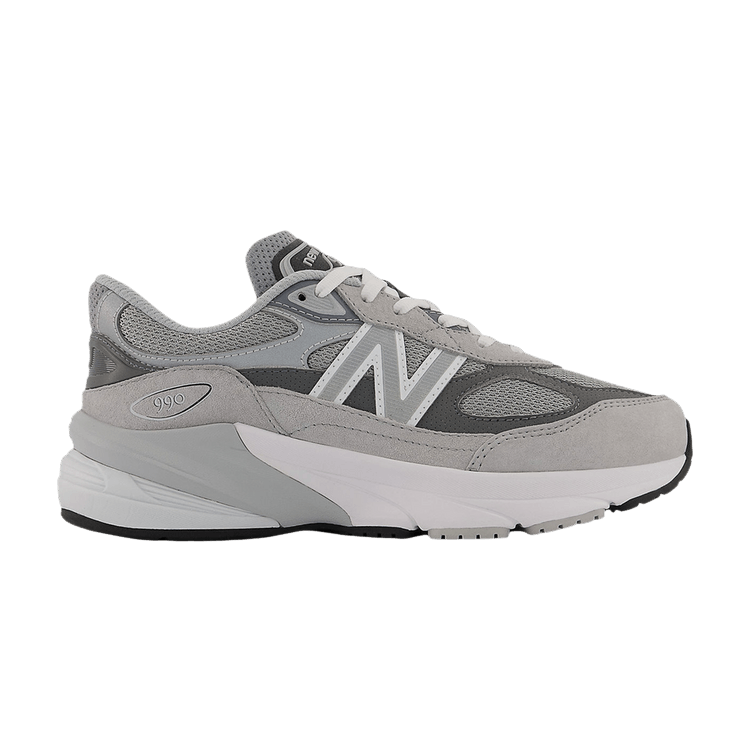 New Balance FuelCell 990v6 Lace Big Kid 'Grey' — Grey