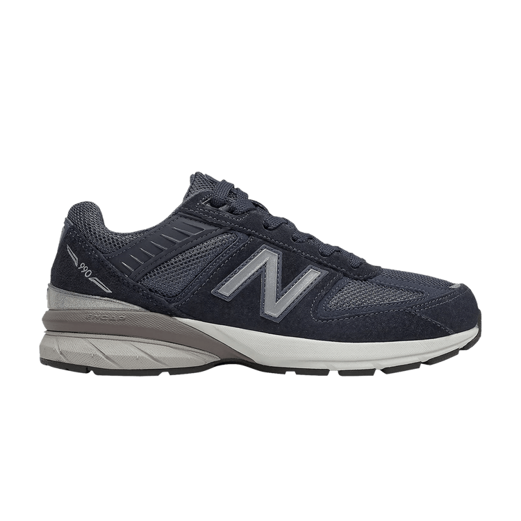New Balance 990v5 Big Kid X-Wide 'Navy' — Navy