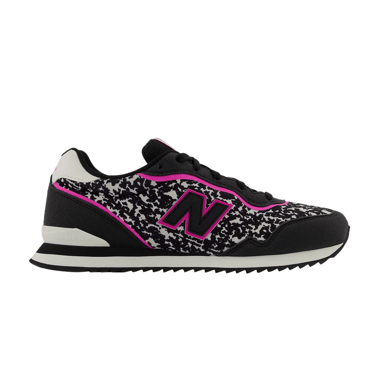 New Balance Sola Sleek Big Kid Wide 'Black Pink Glo Camo' — Black/Pink Glow
