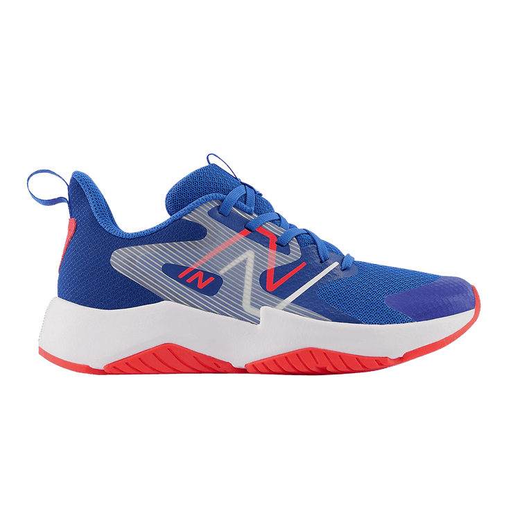 New Balance Rave Run v2 Big Kid X-Wide 'Blue Electric Red' — Blue/Blue Groove/Electric Red