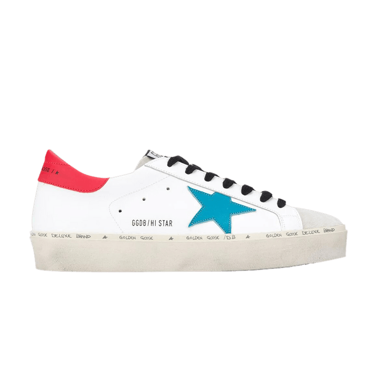 Golden Goose Hi Star 'White Blue Red' — White/Blue/Red