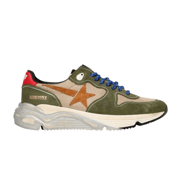 Golden Goose Running Sole 'Beige Light Green' — Beige/Light Green/Brown